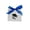 Blue, variant on Graduation Gift Bag with Black Foil & Black Ribbon, Paper Party Favor Bag for Graduation Celebrations(White)