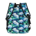 thumbnail image 5 of KLL Blue Lotus Flower Print Casual Backpack for Men Women,Travel Casual Backpack Outdoor Activities Bag Daypack for Travel Hiking Shopping Daily, 5 of 5
