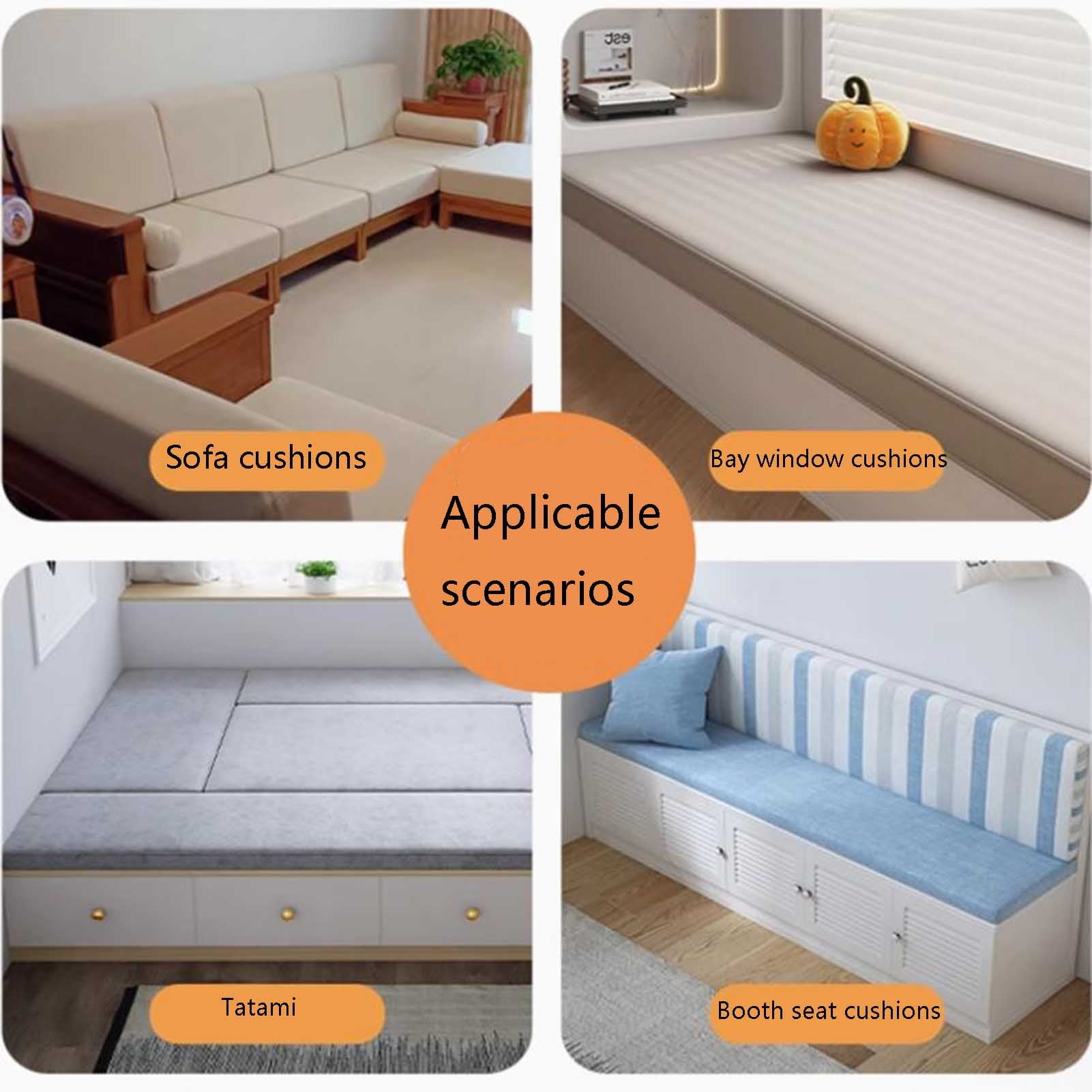 High-density foam thickness 10 cm for upholstery and seat cushions, can be cut to size, home accessories for DIY projects seat cushion pet bed