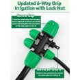 thumbnail image 3 of Locked Barbed Tee Connectors /\uD to /\uD Drip Irrigation Fittings Kit /mm to /mm Tube Lock Female Connector Way Barbed Lock Irrigation Parts for Watering System, 3 of 7