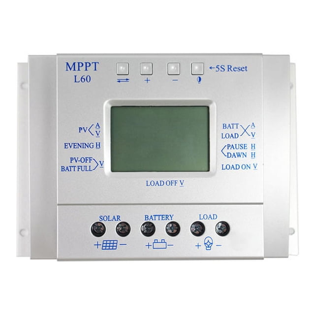 Controlador de Panel Solar Matsuzay 60A PWM Digital 12V Regulador Cargadores Inversores
