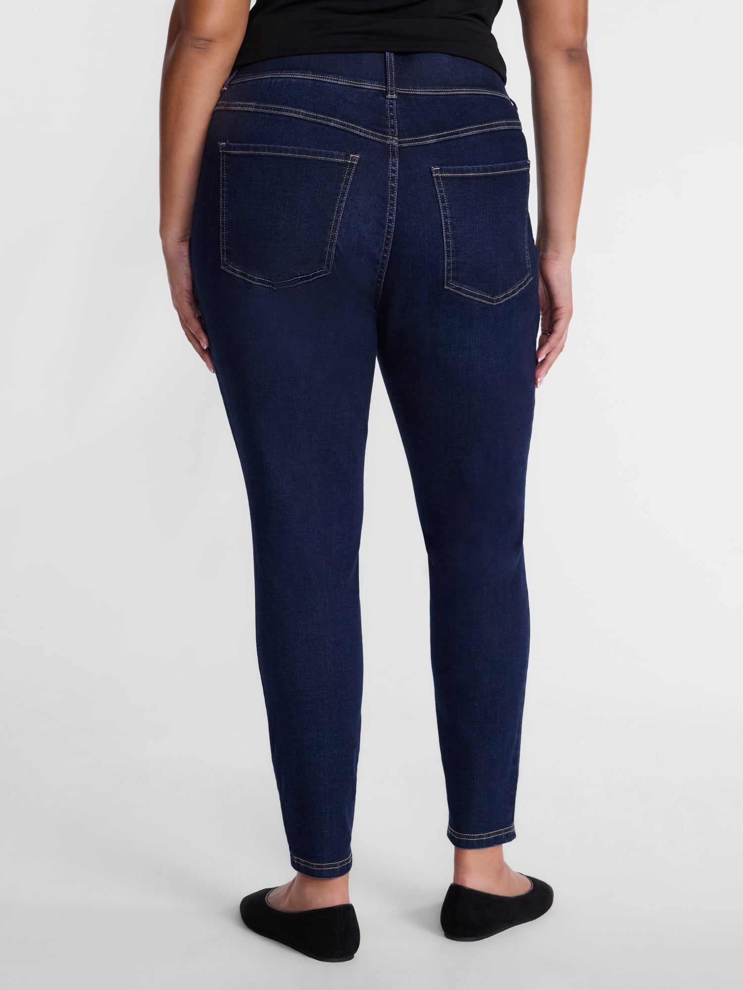Terra & Sky Women's Plus High Rise Skinny Jeggings, Sizes 0X-4X