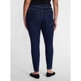 thumbnail image 3 of Terra & Sky Women's Plus High Rise Skinny Jeggings, 28" Inseam, Sizes 0X-4X, 3 of 6