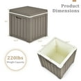 thumbnail image 5 of Costway 10 Gallon Ice Cooler w/ Built-in Handles and Detachable Lid Brown, 5 of 10