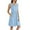 Blue, variant on SMihono Sleeveless Summer Casual Dress with Pockets Womens V-Neck Knee Length Beach Hawaiian Dress for Vacation Fashion Sundresses Purple S