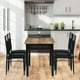 thumbnail image 5 of Costway Juego de Mesa de Comedor Moderna con 4 Sillas Tapizadas para Hogar y Restaurante Negro, 5 of 10