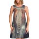 thumbnail image 1 of Balery Elephant in Smoke Vestidos de verano para mujer con estampado: vestido holgado sin mangas, vestido playero informal y cómodo para días calurosos., 1 of 7
