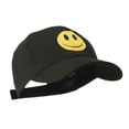 thumbnail image 5 of Smile Face Embroidered Cap - Black OSFM, 5 of 5