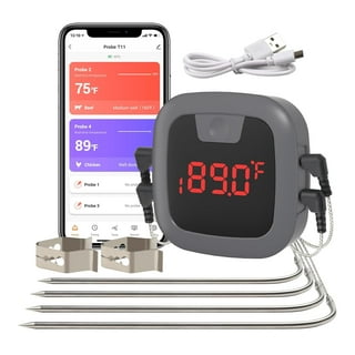 Guilermina Wireless Meat Thermometer, 165ft Smart Bluetooth Meat Thermometer,  Wireless Thermometer for Grilling, Oven, Smoker, Rotisserie, Sous Vide,  2-Probe - Coupon Codes, Promo Codes, Daily Deals, Save Money Today