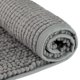 thumbnail image 4 of Alfombras de baño REGALWOVEN, suaves y esponjosas, tapetes de baño antideslizantes, extra gruesos, de microfibra, gris 16" x 24", 4 of 6