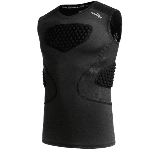 Youth Baseball Chest Protector Padded Compression Shirt Softball Football Lacrosse Rib Heart Sternum Guard