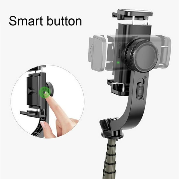 Estrecho de Bering Porque puenting del cardán estabilizador para teléfono equilibrio automático trípode/palo  Selfie con control remoto Bluetooth para Smartphone cámara Gopro -  Walmart.com