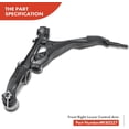 thumbnail image 5 of A-Premium 10Pcs Front Suspension Kit Control Arms and Ball Joints Assembly Compatible with Honda Civic 92-95 Civic del Sol 93-97, 5 of 9