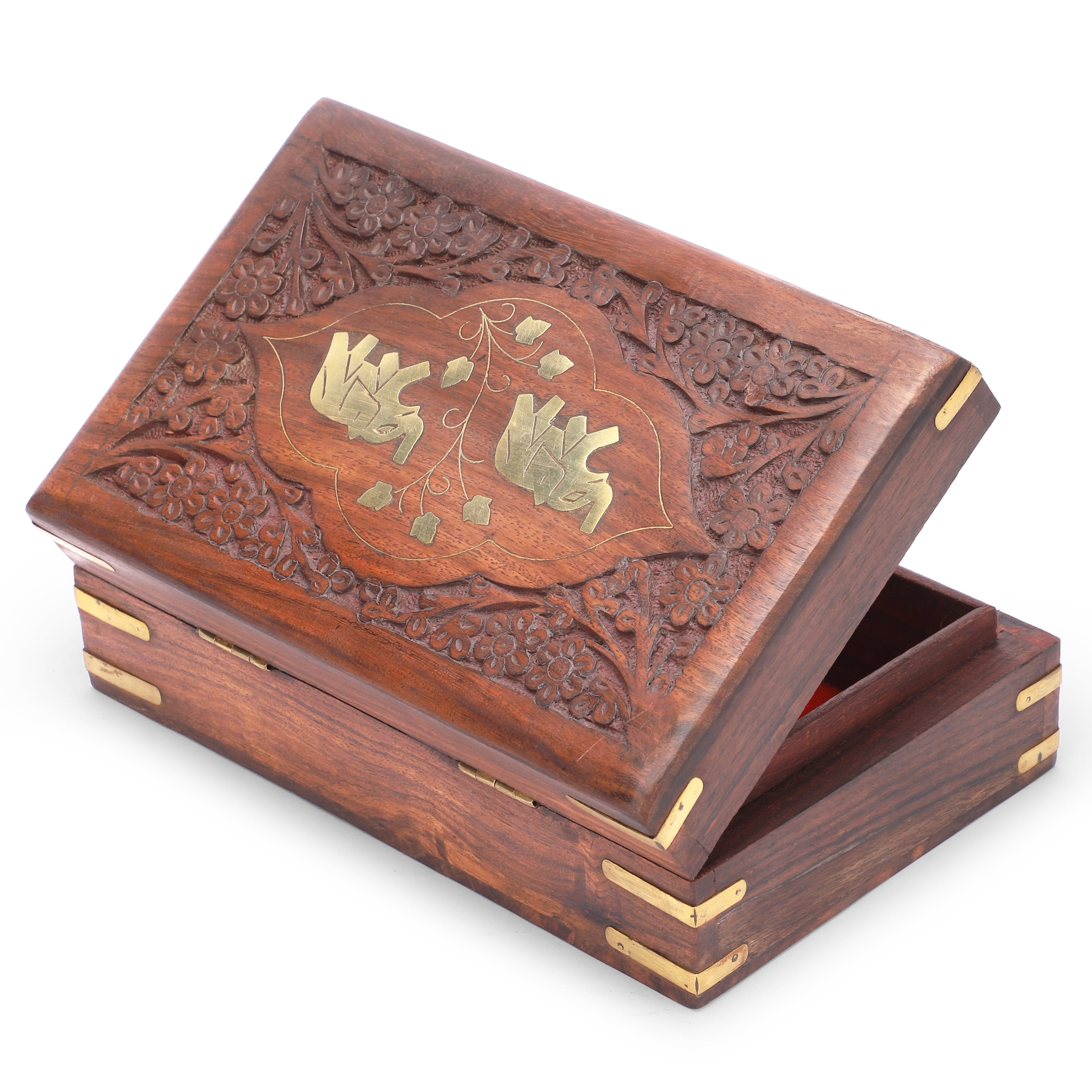 Wooden Eco-Friendly Women Small Ornament Storage Box – Holy Pooja Box  i71-1089