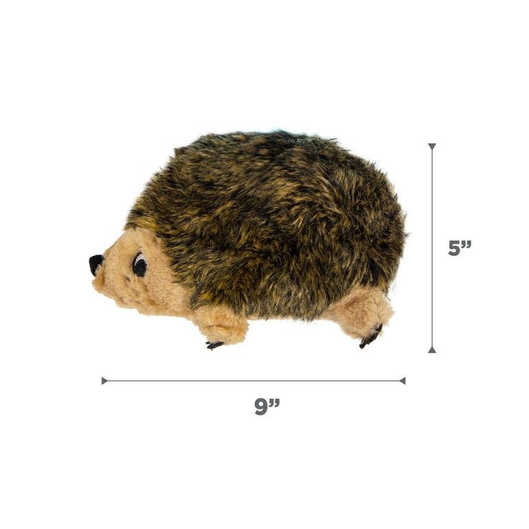 Outward Hound Hedgehogz Stuffed Dog Toy  Soft Plush Hedgehog, Grunts &  Squeaks, XL, 12" x 8.5" x 9"