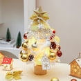 thumbnail image 2 of Small Flocked Christmas Tree with Lights Tabletop Artificial Pre-lit Xmas Tree, 2 of 6