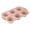 Pink, variant on 6-Cavity Silicone Cupcake Pan - Non-Stick Round Baking Tray for Muffins, Bpa-Free Flexible Mold for Cakes, Mini Cake Maker, 11.8 Inch Oven Safe