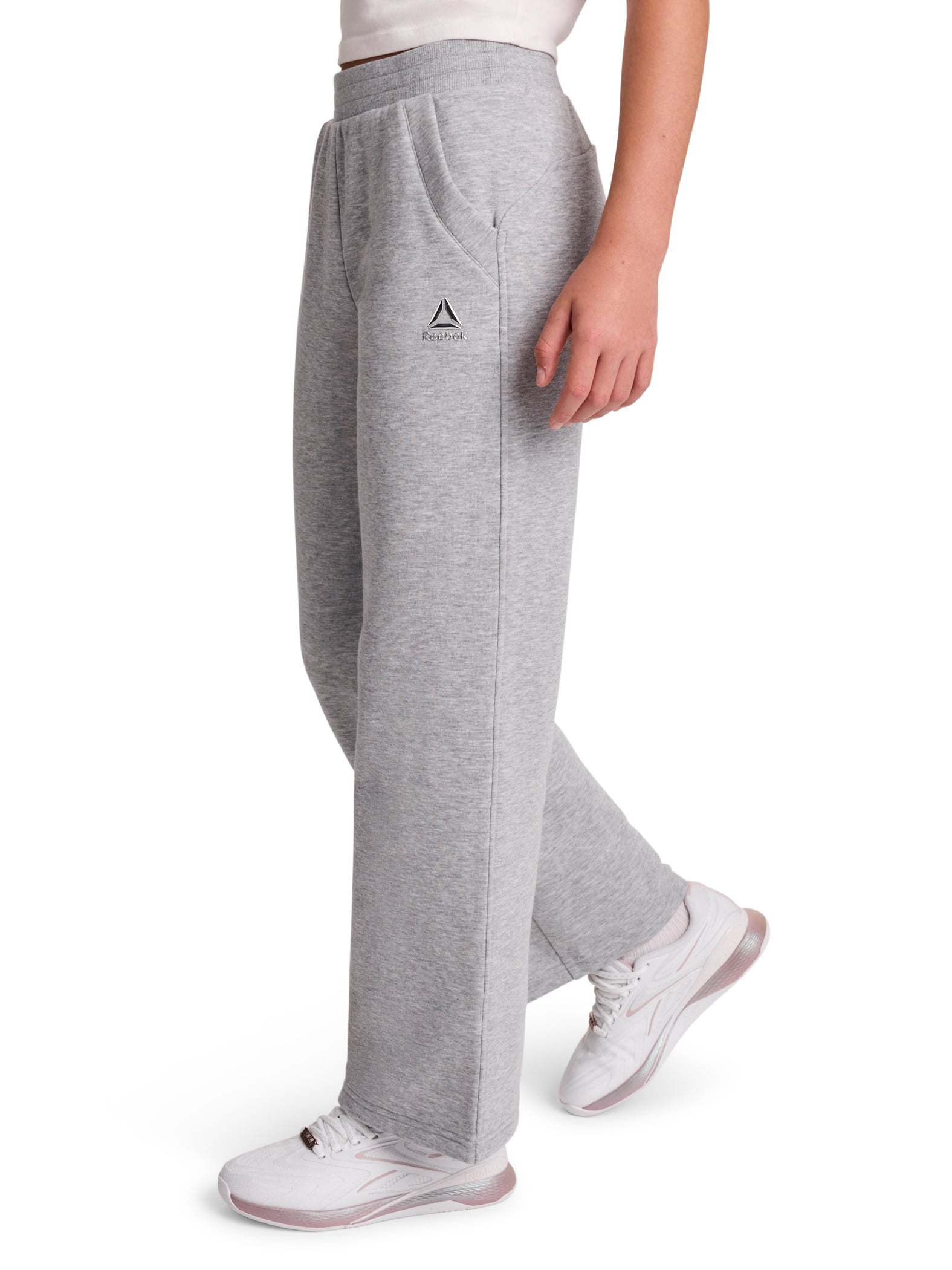 Reebok Girl's Game Day Fleece High Waisted Puddle Pant, Sizes 4-18