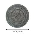 thumbnail image 3 of Round Placemats Set of 4 Cotton Woven Table Mats for Dining Tables 14 Inch Washable Round Table Mats for Dining Tables Woven Heat Resistant Place Mats, 3 of 7