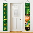 thumbnail image 7 of XEOVHV St Patricks Day Porch Sign Green Welcome Door Banners, Garage Banner, Hanging St Patricks Day Decorations Outdoor Indoor Decor Wall Front Door Yard Signs, 7 of 7