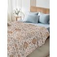thumbnail image 5 of Vintage Boho Flat Sheets Only Twin XL Size, Soft Breathable Bed Top Sheets for Mattress, Retro Southwestern Ethnic Mexican Floral Luxury Bedding Flat Sheets for Home Hotel Bedroom Bed Protection, 5 of 9