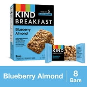 KIND Bars, Blueberry Almond Breakfast Bar, Gluten free, 1.76 oz, 8 Snack Bars