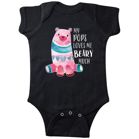 

Inktastic My Pops Loves Me Beary Much with Cute Bear Gift Baby Boy or Baby Girl Bodysuit