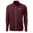 thumbnail image 2 of Men's Cutter & Buck Maroon Virginia Tech Hokies Adapt Eco Knit Hybrid Recycled Full-Zip Jacket, 2 of 3