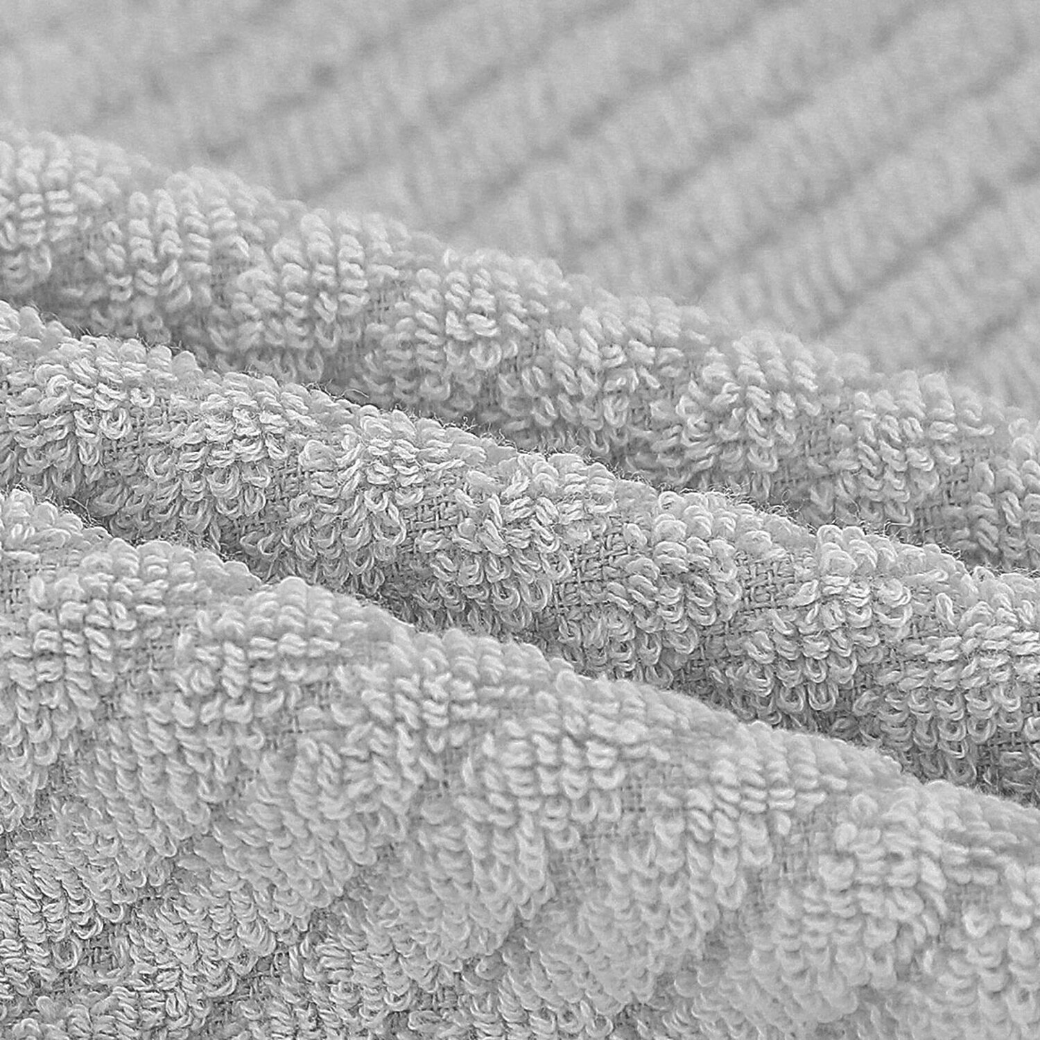 Unique Bargains 2-Pack 100% Cotton Absorbent Quick Dry Face Towels Gray
