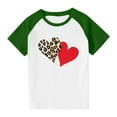thumbnail image 3 of Blusas y camisas de manga corta con cuello redondo para niños y niñas, blusa de manga corta con estampado de cuello redondo, 3 of 7