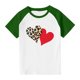 thumbnail image 3 of Blusas y camisas de manga corta con cuello redondo para niños y niñas, blusa de manga corta con estampado de cuello redondo, 3 of 7