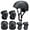 Black, variant on Kids Bike Helmet for Boys Girls, Adjustable Protective Gear Set with Knee Elbow Pads Wrist Guards for Bicycle Scooter