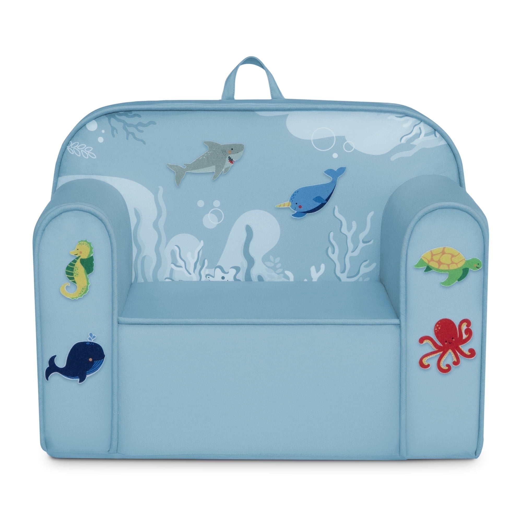 Delta Children Mix & Match Cozee Kids Chair with Interchangeable Patches, Underwater