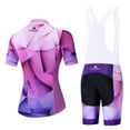 thumbnail image 2 of Summar Ensemble de Maillot de Cyclisme pour Femmes Fille avec Coussin en Gel Léger, 2 of 3