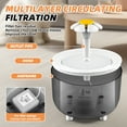 thumbnail image 5 of Nanafrog Cat Water Fountain Automatic Pet Water Dispenser for Multiple Pets,1.5L,Gray, 5 of 7