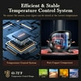 thumbnail image 4 of XUTUMM 65L Electric Cigar Humidor,500 Counts Large Capacity,Intelligent Temperature & Humidity Control & Spanish Cedar Wood, 4 of 7