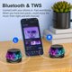 thumbnail image 3 of Altavoz Bluetooth Magnético con LED, Subwoofer Inalámbrico Portátil para Exteriores, Estéreo , Soporte para Teléfono Celular, 3 of 5