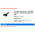 thumbnail image 2 of Air Pump Solenoid Valve - Compatible with 2002 - 2004 Mercedes-Benz C32 AMG 2003, 2 of 2