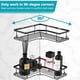thumbnail image 3 of 2PCS Bathroom Corner Shelf No Drilling Wall-mounted Storage Rack Holder Cabinets with Towel Bar Bathtub Bath Shower Caddy Basket Organizer, 3 of 5