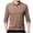 Brown, variant on Mlzmgr Shirts for Men 1/4 Button Long Sleeve Golf Shirts Fitness Business Casual Work Shirts