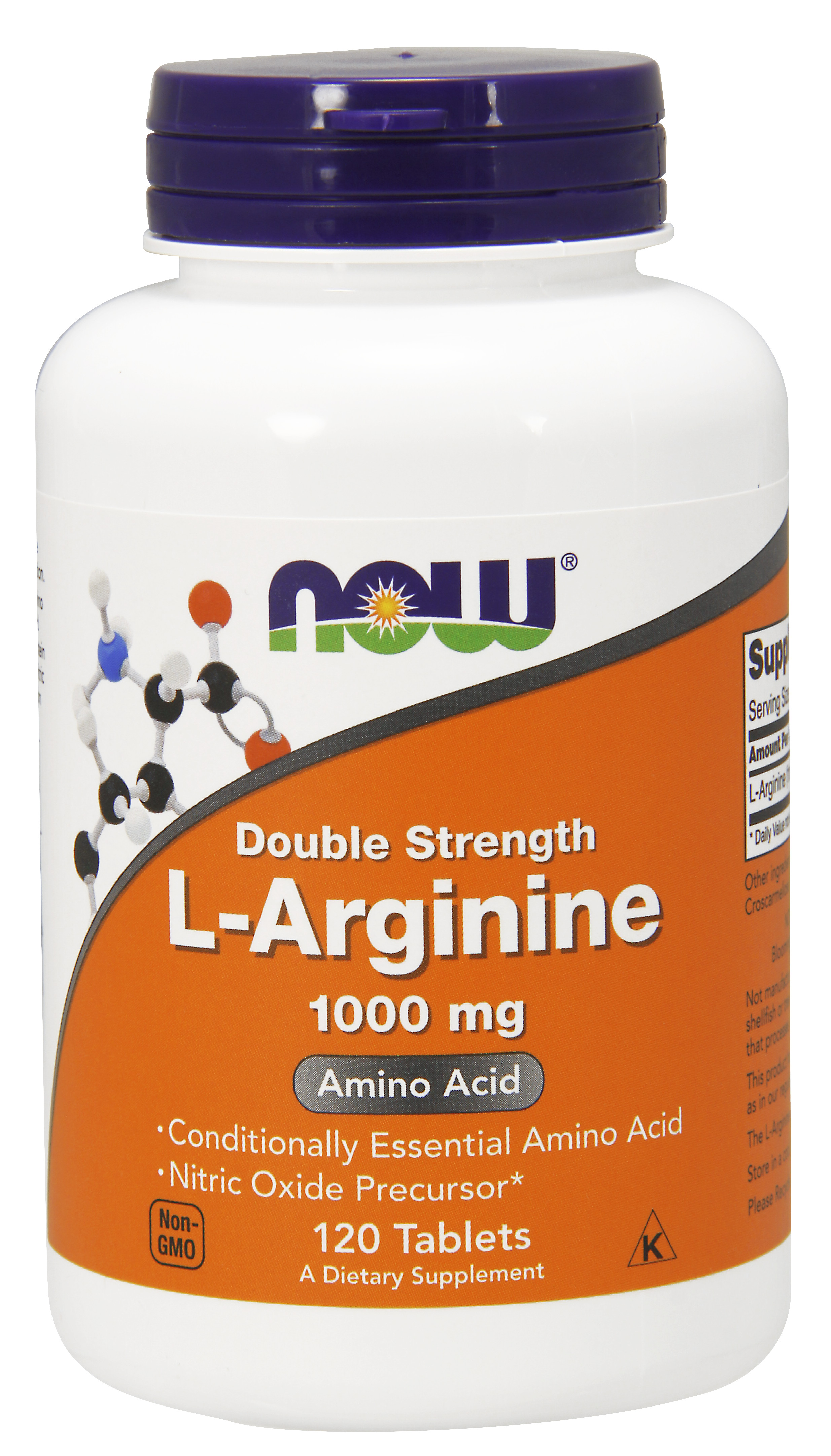 NOW Supplements, LArginine 1,000 mg, Nitric Oxide Precursor*, Amino
