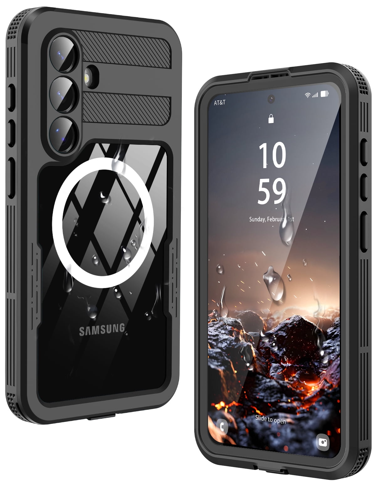ANTSHARE for Samsung Galaxy S26 Case Waterproof,Built-in Lens & Screen Protector, Compatible with MagSafe,Shockproof Dropproof 360° Full Body Protection Phone Case for S26 6.3''