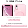 thumbnail image 6 of BENTOBEN iPhone XR Case, 6.1 inch Magnetic Case Compatible with MagSaf Slim Translucent Matte Shockproof, Pink, 6 of 7