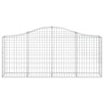 thumbnail image 2 of vidaXL Paniers Gabions Arqués 2 Pcs 200x30x80/100 cm en Fer Galvanisé, 2 of 4