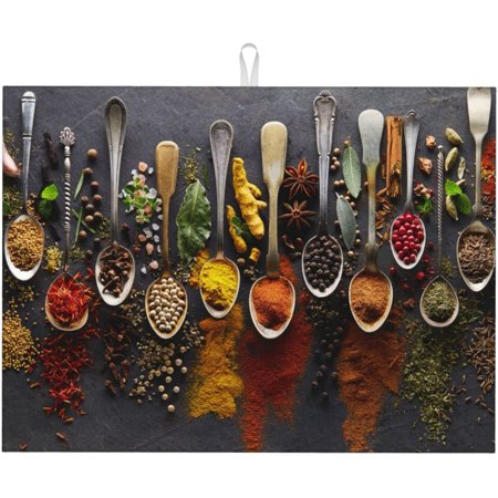 

Kitchen Spices Large Dish Drying Mat Absorbent Dish Drainer Kitchen Counter Super Absorbent Microfiber Dish Drying Pad 18x24 Inch