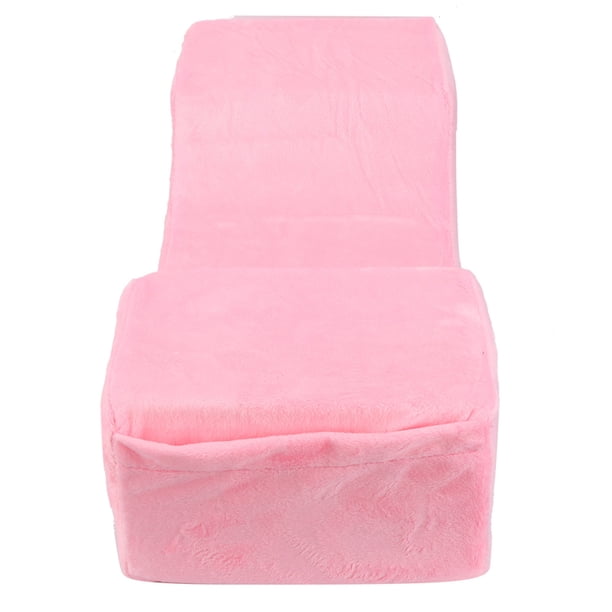 Almohada de extensión de pestañas elástica suave para salón de belleza, almohada en forma de U para injerto de pestañas (rosa)