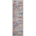 thumbnail image 3 of Transitional 2x8 Area Rug (2'3'' x 7'3'') Damask Cream, Multi Indoor Runner Easy to Clean, 3 of 9