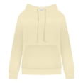 thumbnail image 4 of BOOMNY Womens Long Sleeve Fleece Hoodies Solid Y2K Pullover Hoodie for Women Trendy Casual Fall Winter Hooded Sweatshirts With Pocket, 4 of 4