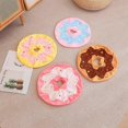 thumbnail image 3 of Almohada de peluche con forma de donut de piel vacía de 38/58 cm, como un anillo fantástico real, cojín de asiento creativo suave de peluche, almohada para la cabeza, 38 cm, piel rosa sin cremallera, 3 of 5