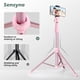thumbnail image 5 of Trípode para teléfono y selfie stick SENSYNE 72 con mando a distancia, color rosa, 5 of 6